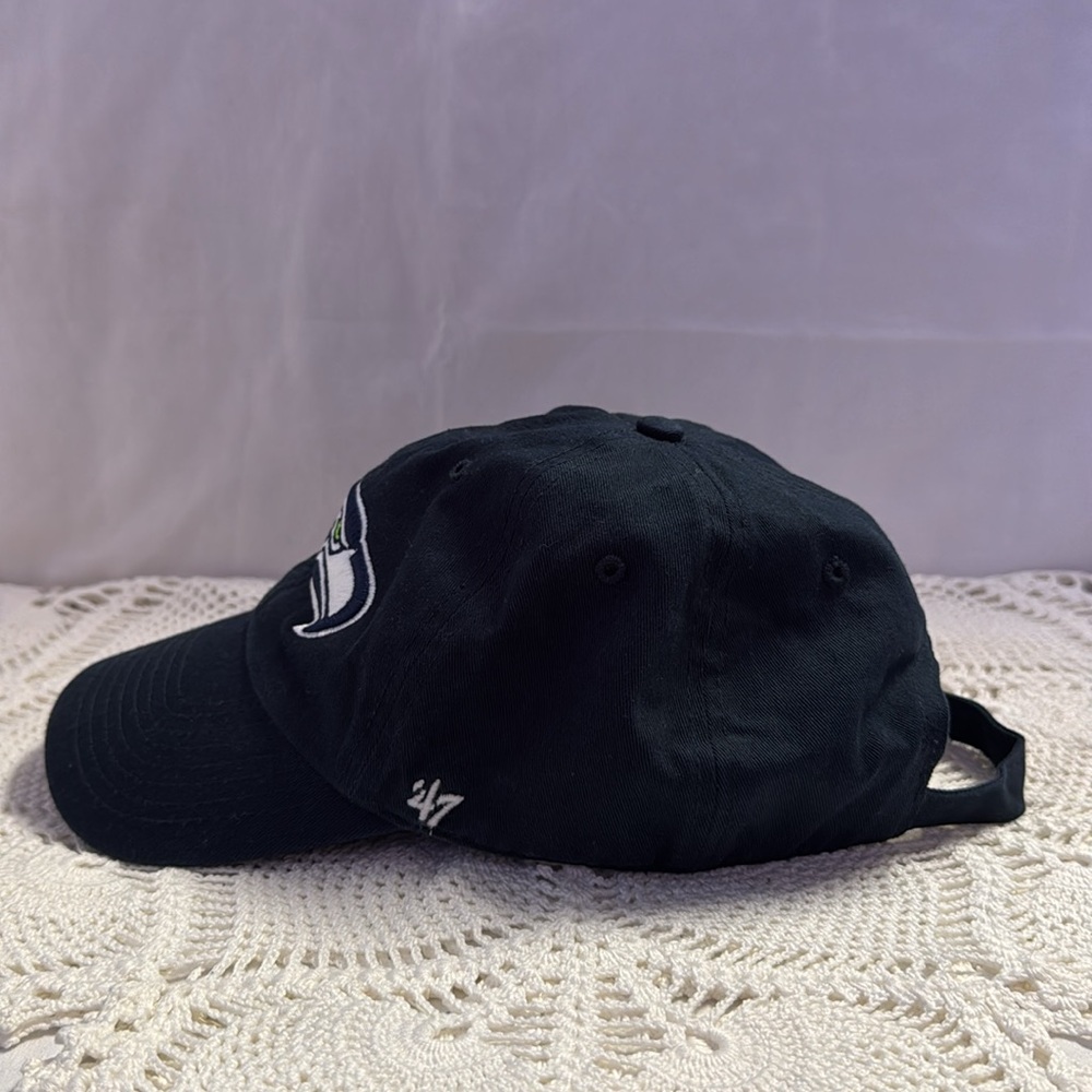 Forty Seven We Are 12 NFL Seattle Seahawks Navy Blue Adjustable Baseball Cap - Picture 7 of 12